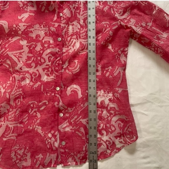 Chicos linen blend blouse jacket size 1 - Picture 9 of 11